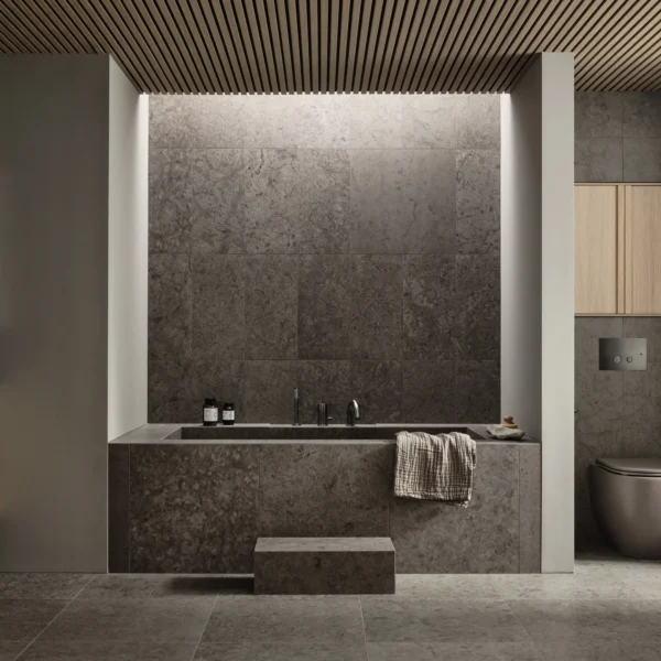 Bricmate Runö Dark Grey – Granitkeramik – granitkeramik badrum